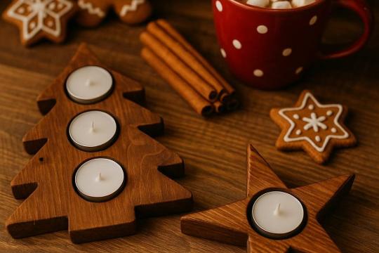 🎄 Set nou din lemn masiv, special pentru Sărbători! 🎄