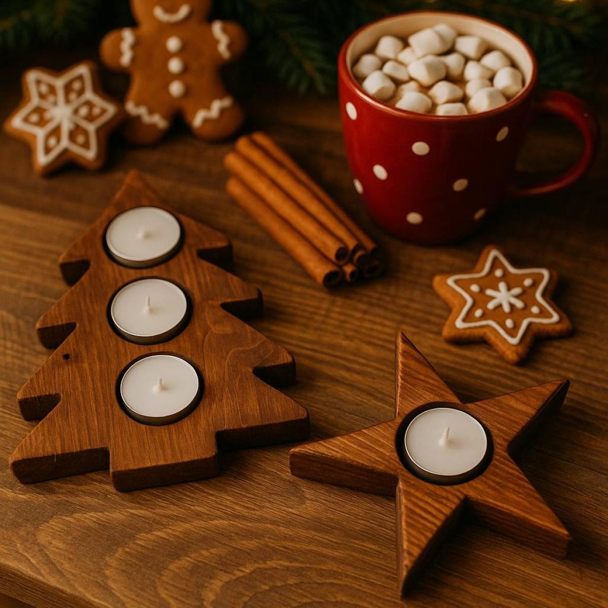 🎄 Set nou din lemn masiv, special pentru Sărbători! 🎄