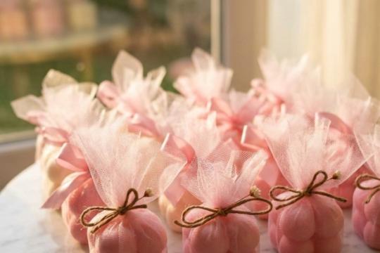 Lumanari Bubble in Saculet de Organza Marturii si Cadouri Delicate