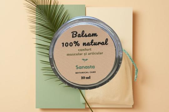 Mini Balsam natural - confort muscular și articular, 10 ml